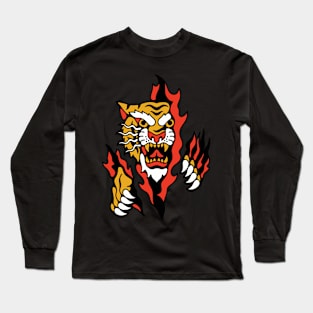 Tiger rip Long Sleeve T-Shirt